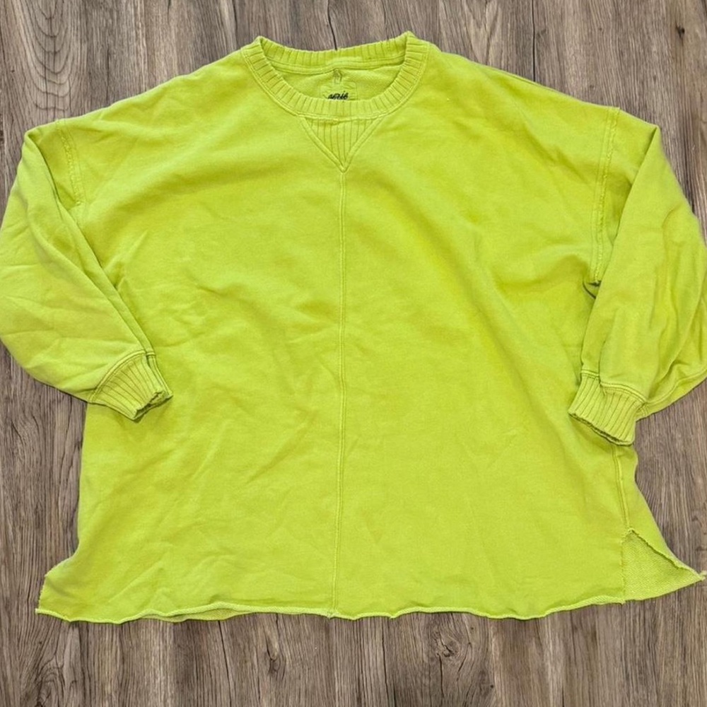 Aerie Light Bright Green Oversized Sweatshirt